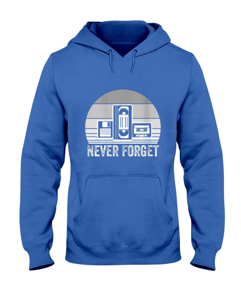 Retro Nostalgia - Womens Never Forget Retro Nostalgia Media Tech T-Shirt