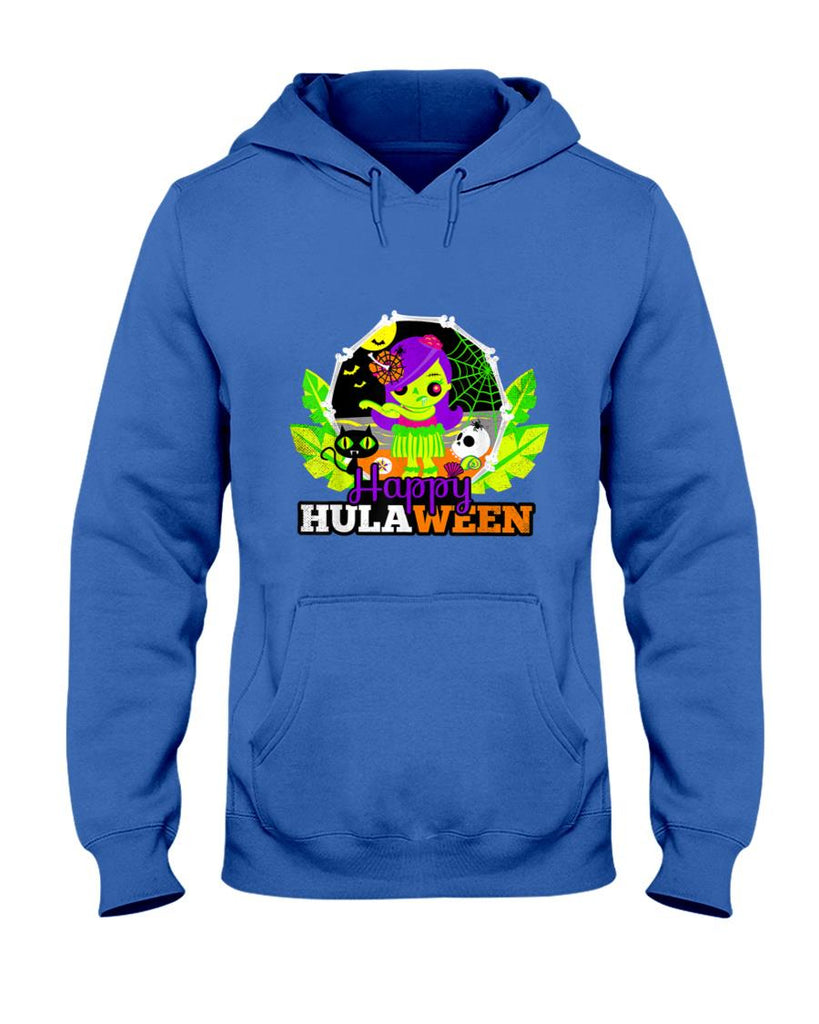 Happy Hulaween Halloween Hula Dancer Zombie Trick or Treats T-Shirt