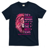 Lion Pink Funny Breast Cancer Awareness Survivor Warrior T-Shirt