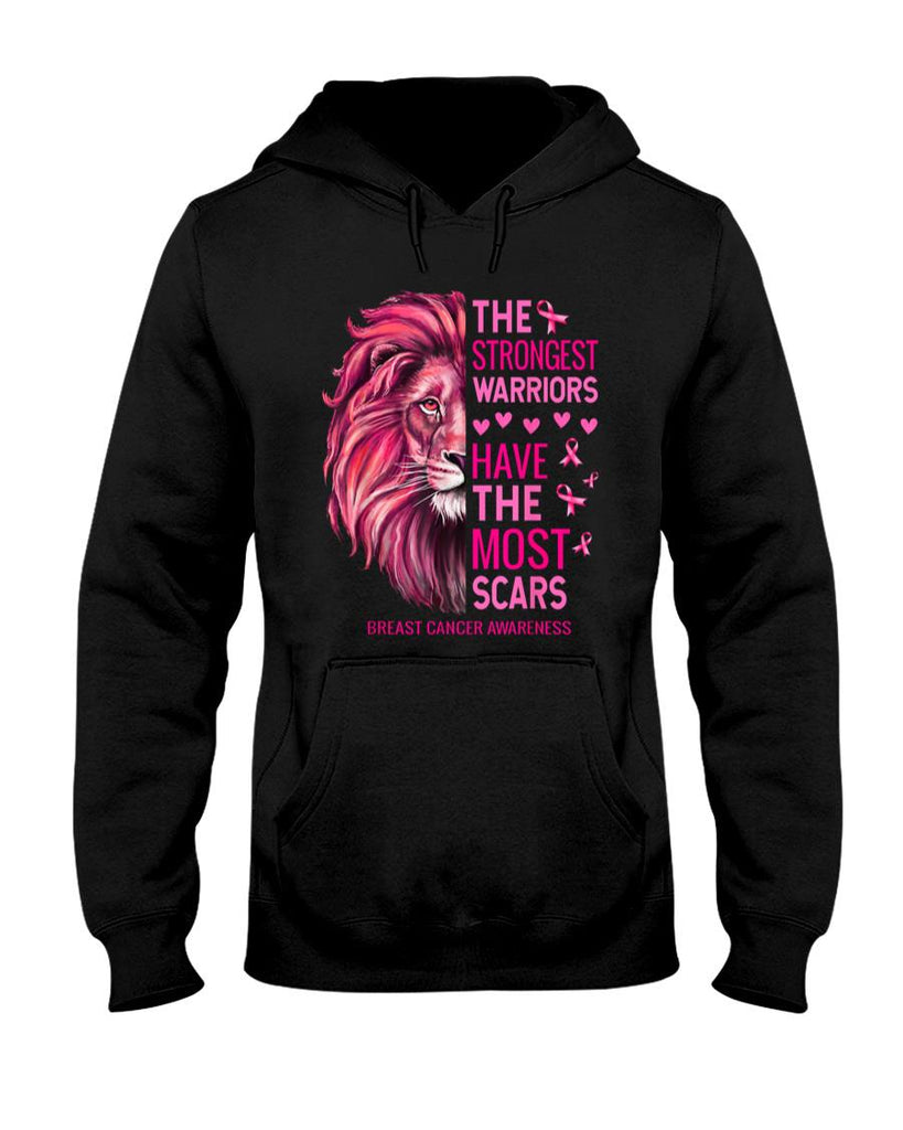 Lion Pink Funny Breast Cancer Awareness Survivor Warrior T-Shirt