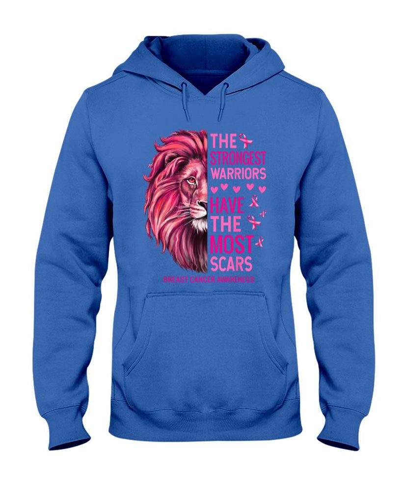 Lion Pink Funny Breast Cancer Awareness Survivor Warrior T-Shirt