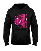 Cute Pink Out Volleyball Breast Cancer Awareness Pink Ribbon T-Shirt