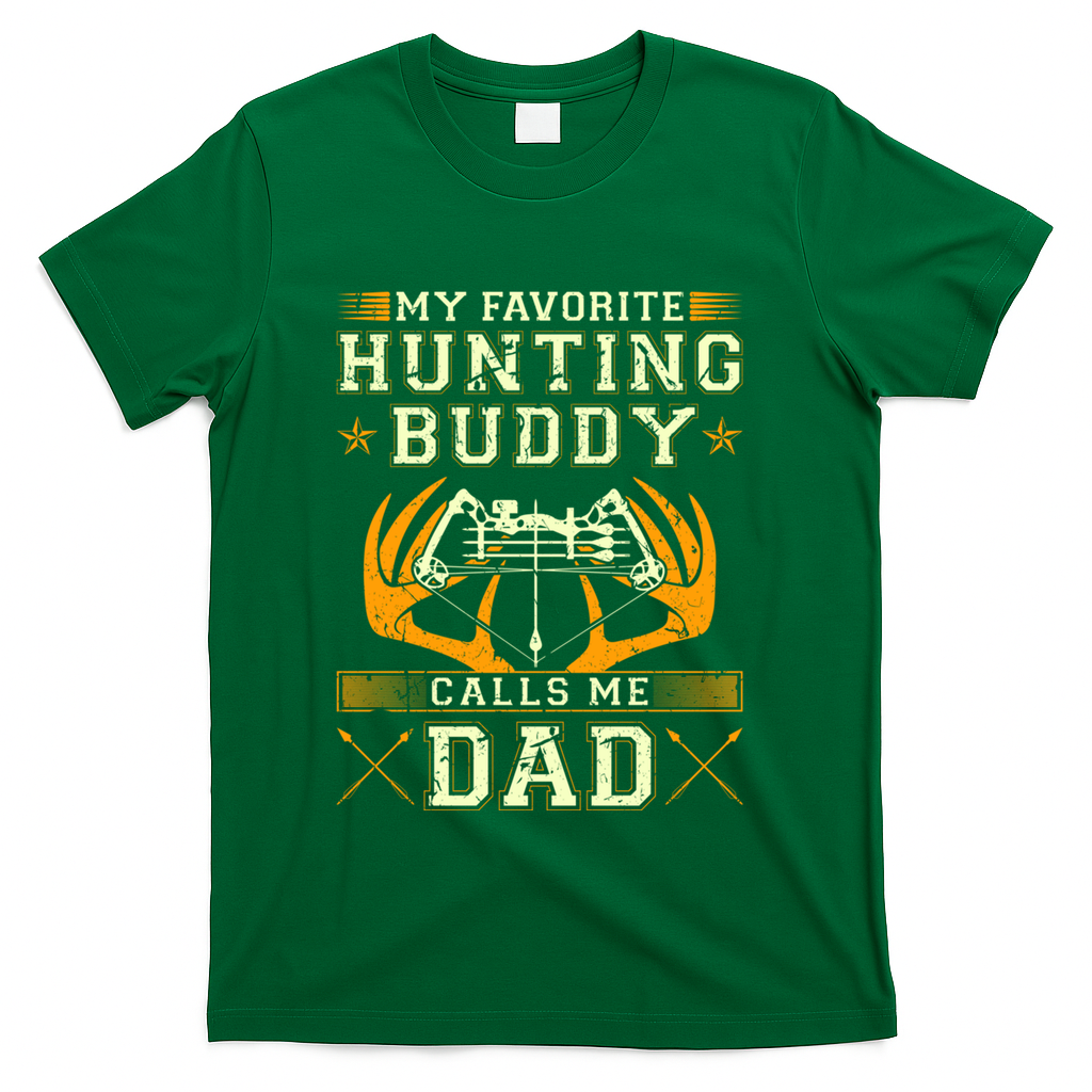 Father Son Matching Hunting Buddies Hunting Dad Cute Gift T-Shirt