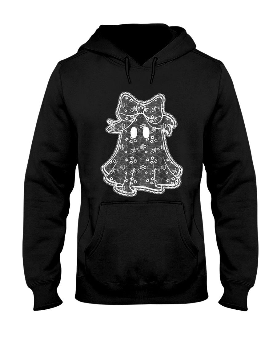Coquette Bow Ghost Halloween Spooky Season Trick Or Treat T-Shirt