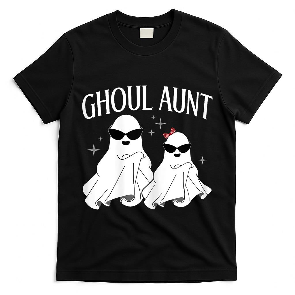 Ghoul Aunt Boo Halloween Trick Or Treat Ghost Aunt Women T-Shirt