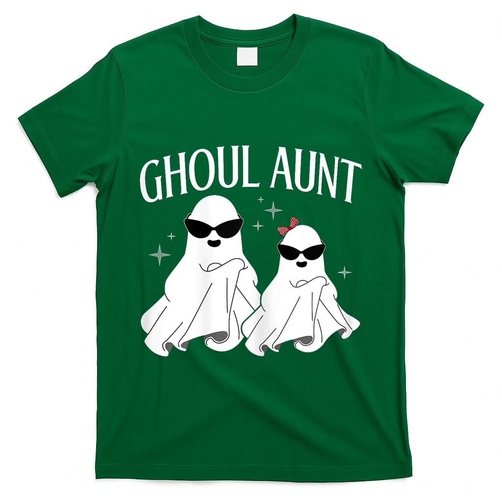 Ghoul Aunt Boo Halloween Trick Or Treat Ghost Aunt Women T-Shirt