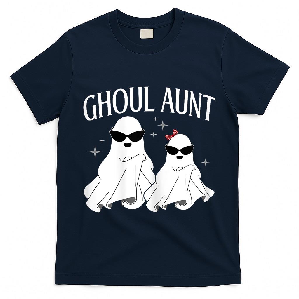 Ghoul Aunt Boo Halloween Trick Or Treat Ghost Aunt Women T-Shirt