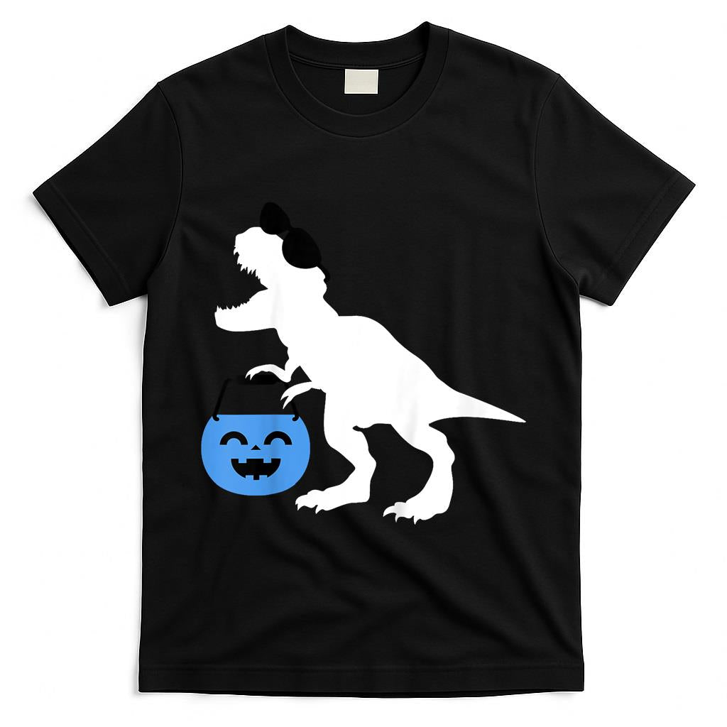 Kids Halloween Dinosaur Toddler Boy Trex Trick or Treat T-Shirt