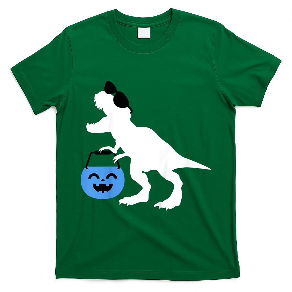 Kids Halloween Dinosaur Toddler Boy Trex Trick or Treat T-Shirt