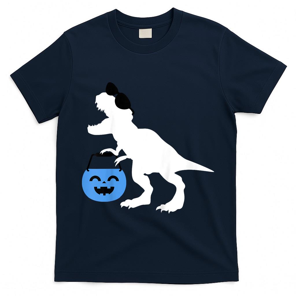 Kids Halloween Dinosaur Toddler Boy Trex Trick or Treat T-Shirt