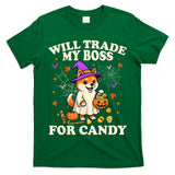 Funny Halloween Shiba Inu Dog Lover Candy Trick or Treat T-Shirt
