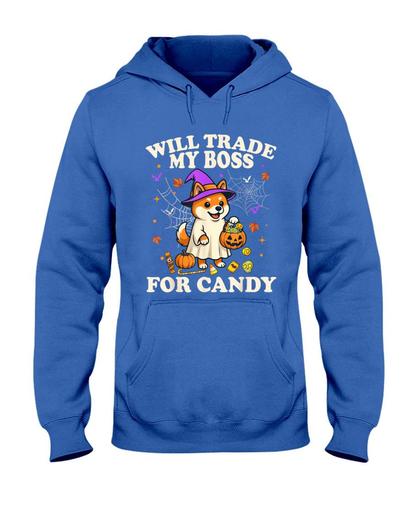 Funny Halloween Shiba Inu Dog Lover Candy Trick or Treat T-Shirt