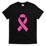 Breast Cancer Pink Ribbon Pocket Awareness Women Men Kids T-Shirt