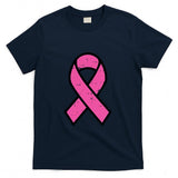 Breast Cancer Pink Ribbon Pocket Awareness Women Men Kids T-Shirt