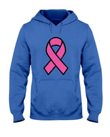 Breast Cancer Pink Ribbon Pocket Awareness Women Men Kids T-Shirt