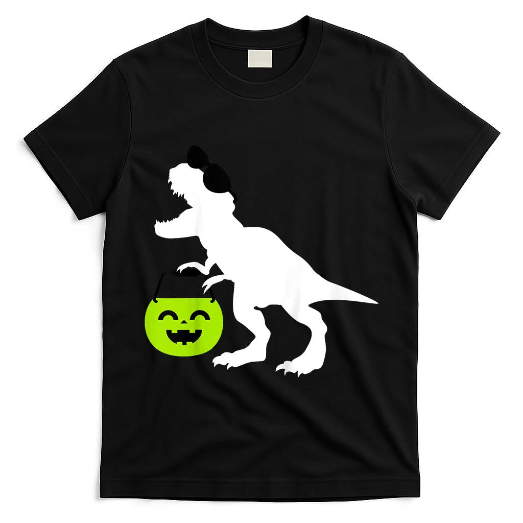 Kids Halloween Dinosaur Toddler Boys T Rex Trick or Treat T-Shirt