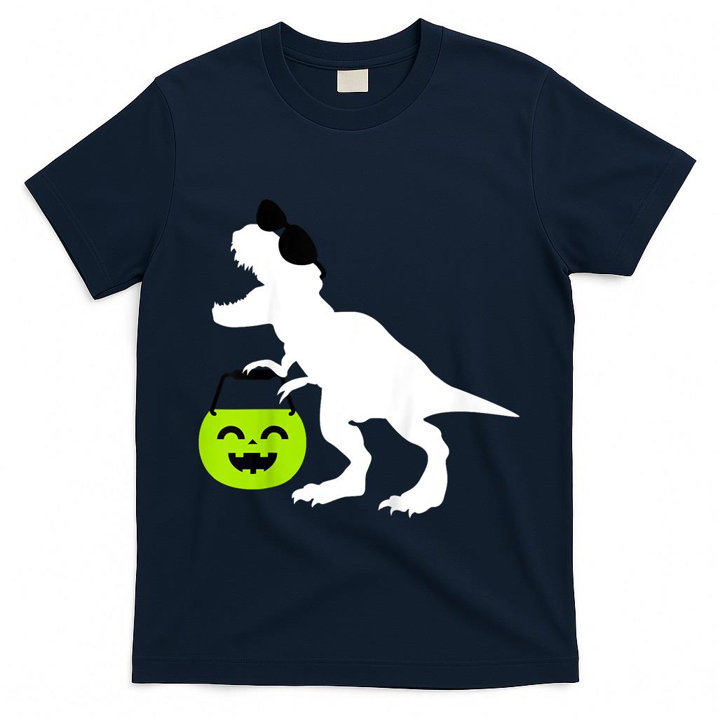 Kids Halloween Dinosaur Toddler Boys T Rex Trick or Treat T-Shirt
