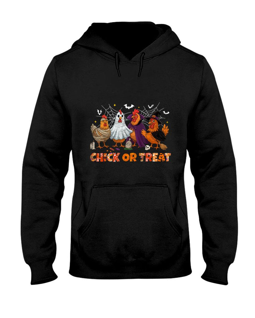 Chick Or Treat Halloween Witch Boo Spooky Chicken Costumes T-Shirt