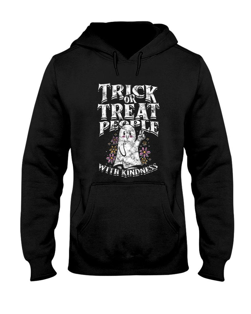 Trick or treat people with kindness - cute ghost halloween T-Shirt