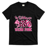 We Wear Pink And Cheer Football For Breast Cancer Awareness T-Shirt