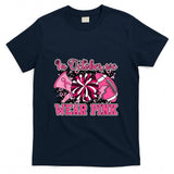 We Wear Pink And Cheer Football For Breast Cancer Awareness T-Shirt