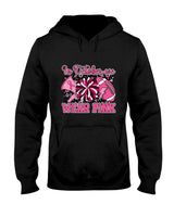 We Wear Pink And Cheer Football For Breast Cancer Awareness T-Shirt