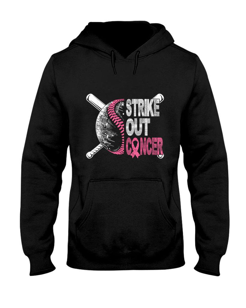 Strike Out Cancer Breast Cancer Awareness Baseball Warrior T-Shirt