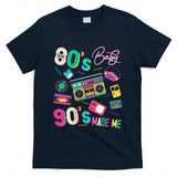 Retro Nostalgia - Womens Vintage 80's Baby 90's Made Me Retro 1980s Nostalgia 1990s T-Shirt