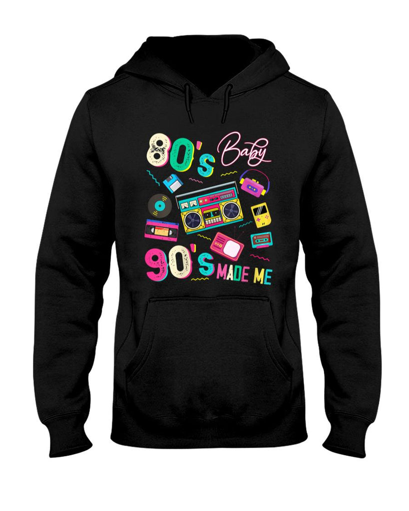 Retro Nostalgia - Womens Vintage 80's Baby 90's Made Me Retro 1980s Nostalgia 1990s T-Shirt