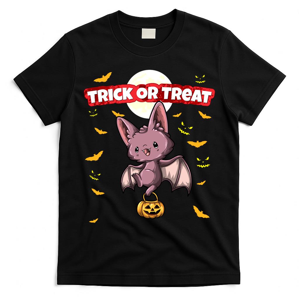 Trick Or Treat Scary Creepy Halloween Monster Oversized T-Shirt