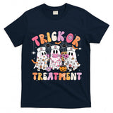 Trick Or Treatment Ghost Nurse Halloween Costume Girl Women T-Shirt