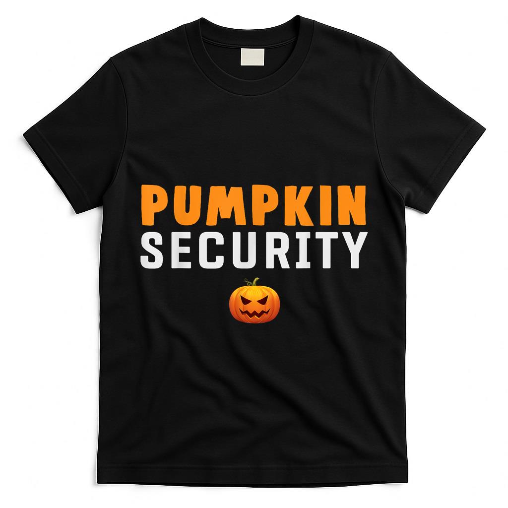 Pumpkin Security Kids Halloween Idea For Trick Or Treating T-Shirt