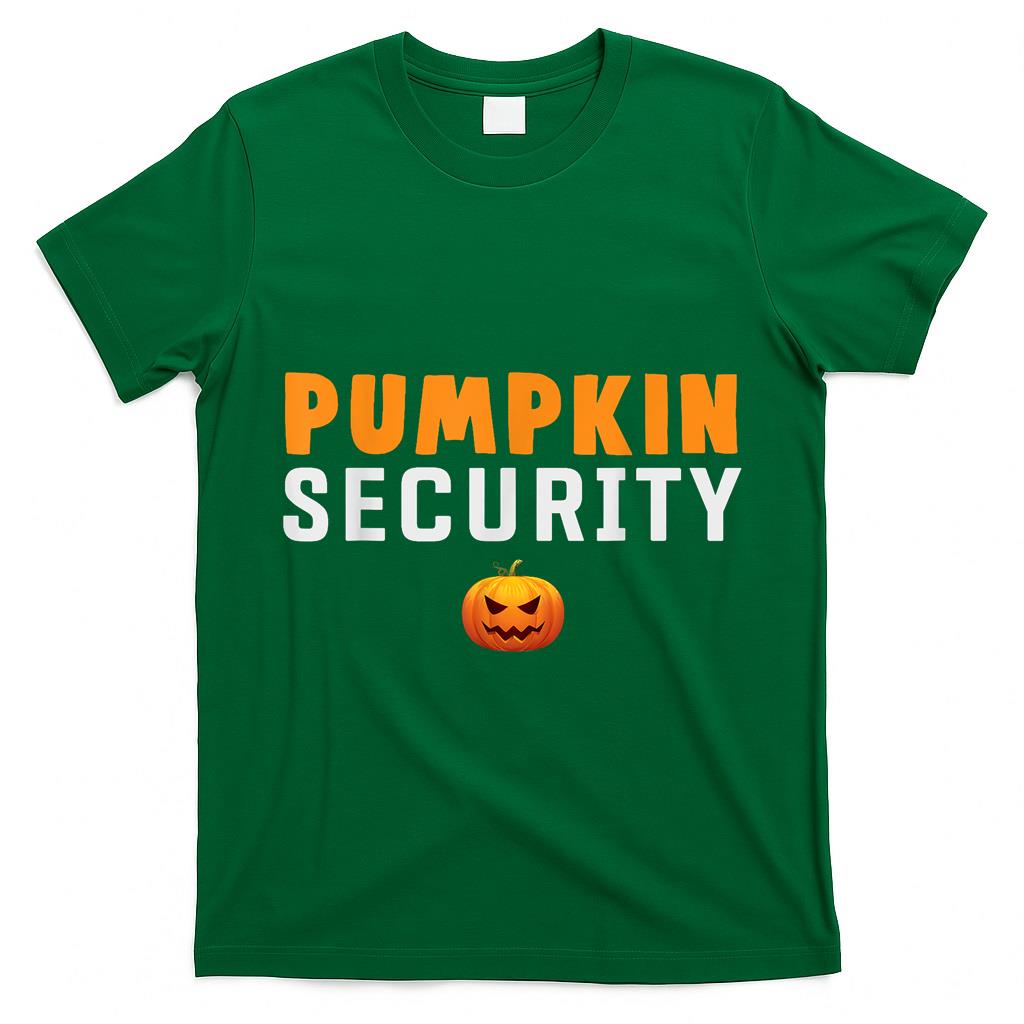 Pumpkin Security Kids Halloween Idea For Trick Or Treating T-Shirt