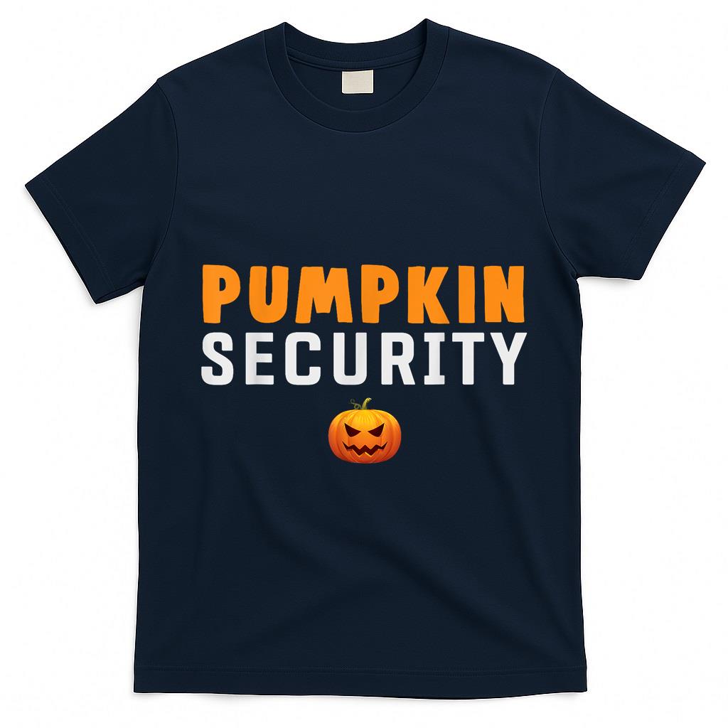 Pumpkin Security Kids Halloween Idea For Trick Or Treating T-Shirt