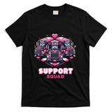 Support Squad Pink Leopard School Bus Driver Breast Cancer T-Shirt