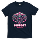 Support Squad Pink Leopard School Bus Driver Breast Cancer T-Shirt