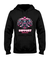 Support Squad Pink Leopard School Bus Driver Breast Cancer T-Shirt