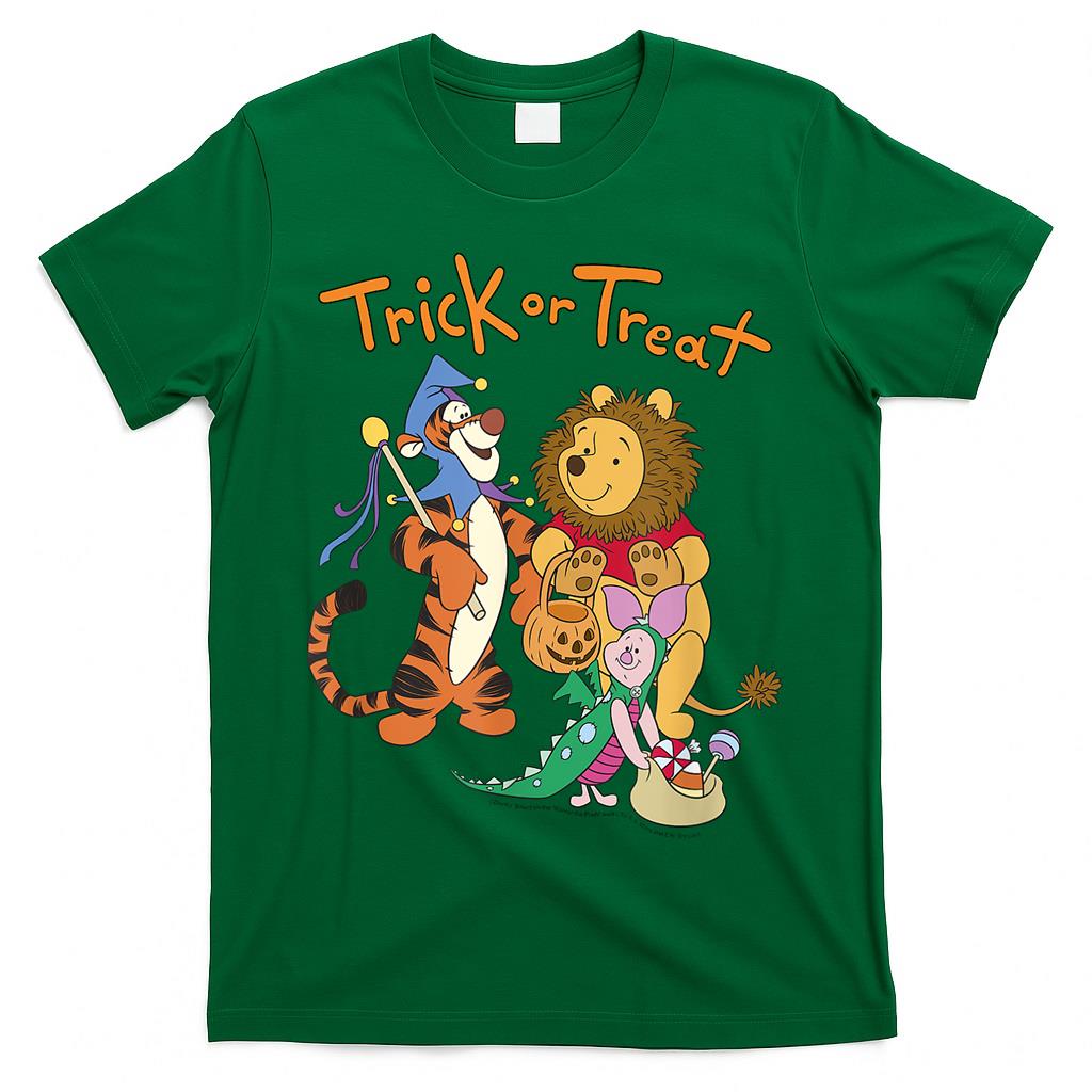 Disney Winnie The Pooh Halloween Group Shot Trick Or Treat T-Shirt
