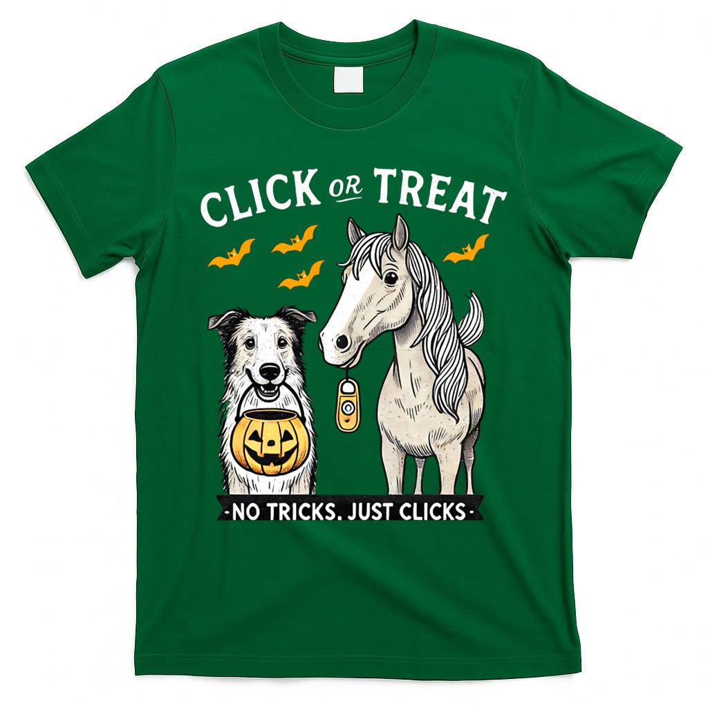 Halloween Clicker Training - Click Or Treat - No Tricks Just Clicks Essential T-Shirt