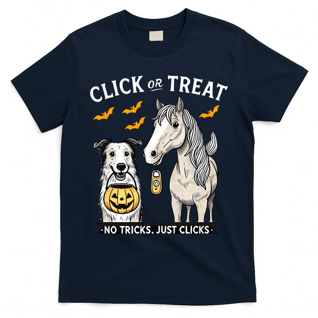 Halloween Clicker Training - Click Or Treat - No Tricks Just Clicks Essential T-Shirt