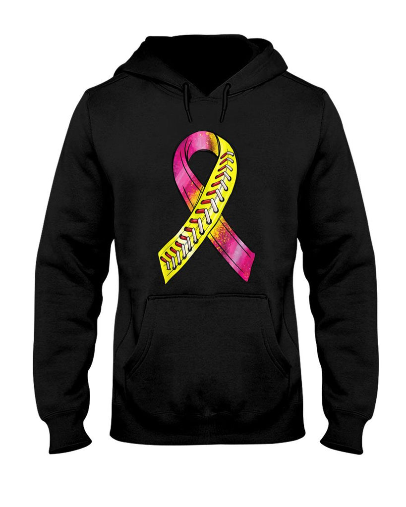 Strike Out Breast Cancer Awareness Day Pink Ribbon Softball T-Shirt