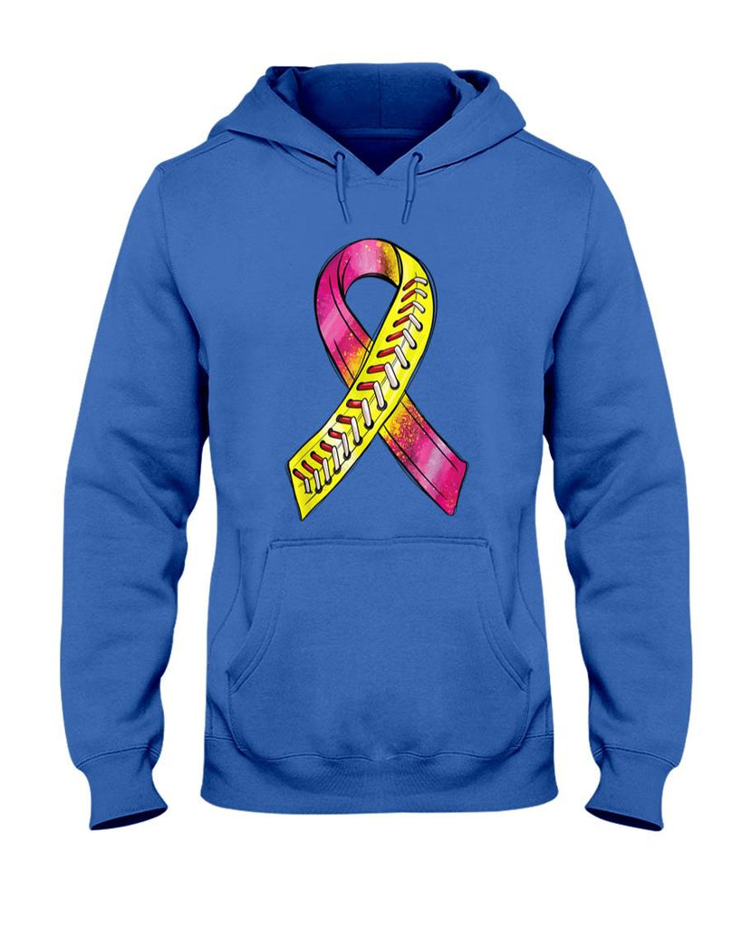 Strike Out Breast Cancer Awareness Day Pink Ribbon Softball T-Shirt