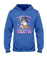 Retro Halloween Trick Or Treat Brush Your Teeth Cute Dentist T-Shirt