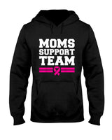 Moms Support Team Son Daughter Breast Cancer Awareness T-Shirt