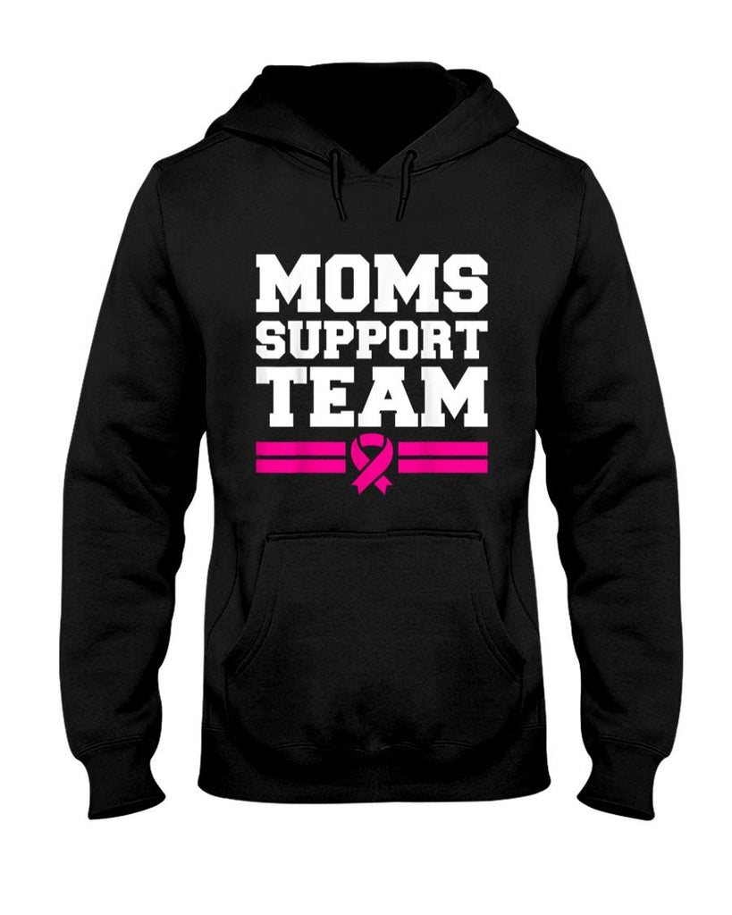 Moms Support Team Son Daughter Breast Cancer Awareness T-Shirt