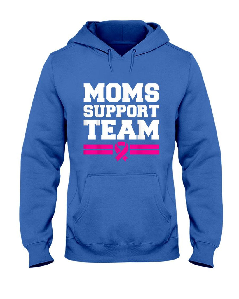 Moms Support Team Son Daughter Breast Cancer Awareness T-Shirt