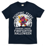 Halloween Firefighter Trick Or Treat Scary Spooky Fireman T-Shirt