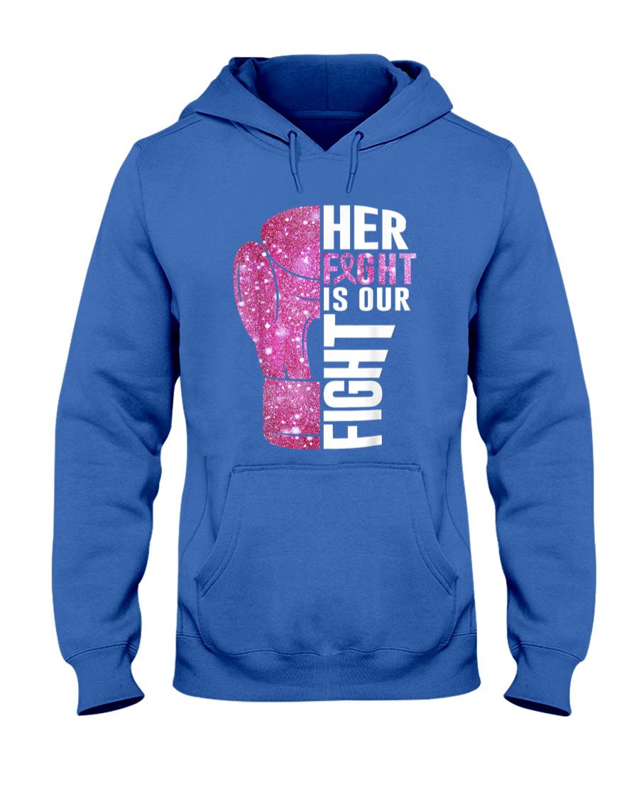 Her Fight Is Our Fight Boxing Glove Breast Cancer Awareness T-Shirt