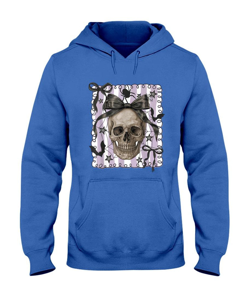 Spooky Season Skull Halloween Coquette Bow Trick Or Treat T-Shirt