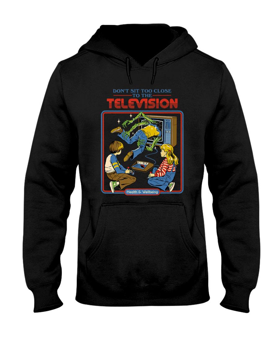 Retro Nostalgia - Don't Sit Too Close TV Retro Dark Humor Premium T-Shirt